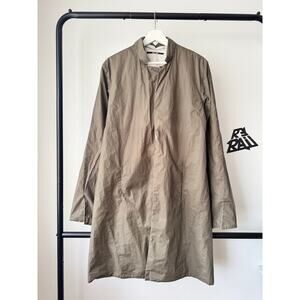 Lumen Et Umbra Reversible Long Trench Coat Cotton Blend